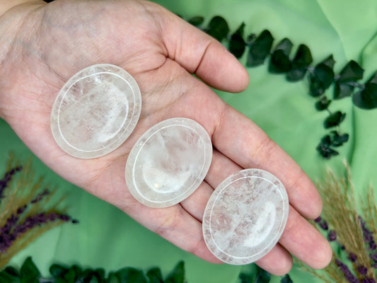 Clear Quartz Worry Stone